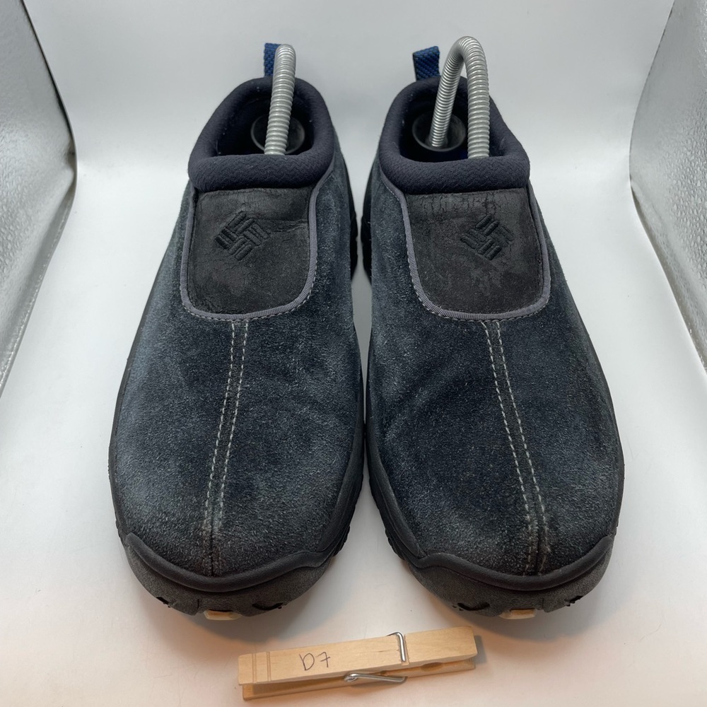 Columbia thermal life thin insulation women’s blue suede clogs size 9 - Picture 3 of 9